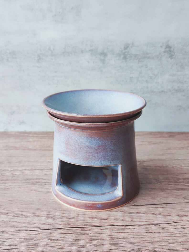 MA.KET X Theta Studio Handmade Ceramic 4 ways Frankincense & Essensial Oil Incense Burner Set