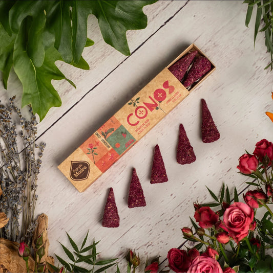 Roses Petals Incense Cone (Sagrada Madre)