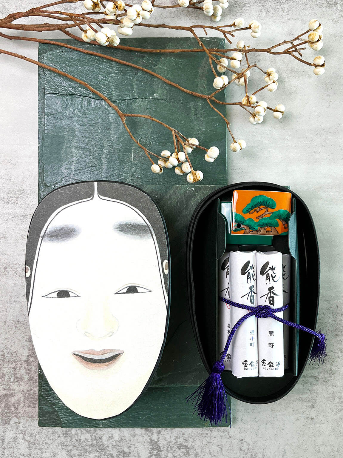 日本 京都 線香 香彩堂 香港 能香 小面禮盒裝 Japan Kyoto incense stick Kousaido HK Nohka gift box face type Small Face