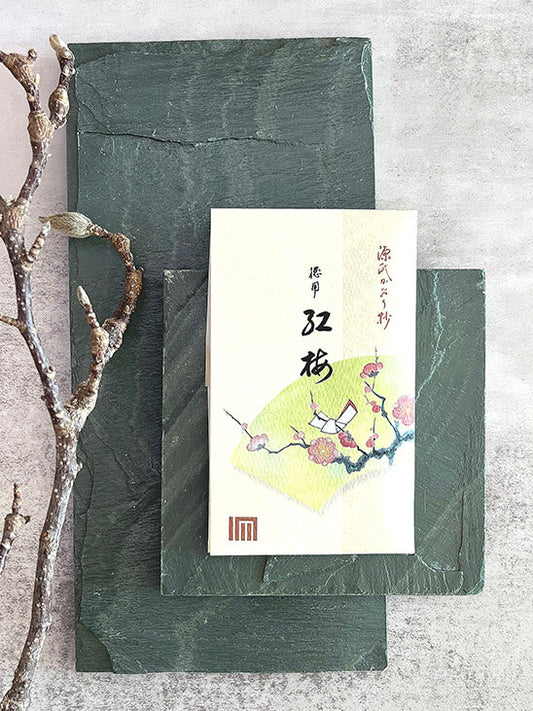 日本 京都 線香 印香 松榮堂 香港 源氏紅梅花印香Japan Kyoto incense stick Shoyeido HK Molded Incense Genji Kaori Red Plum Blossom Incense