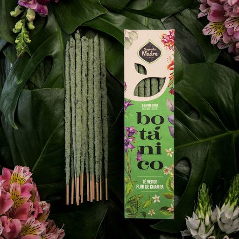 Botanical Green Tea Champa Incense Stick (Sagrada Madre)